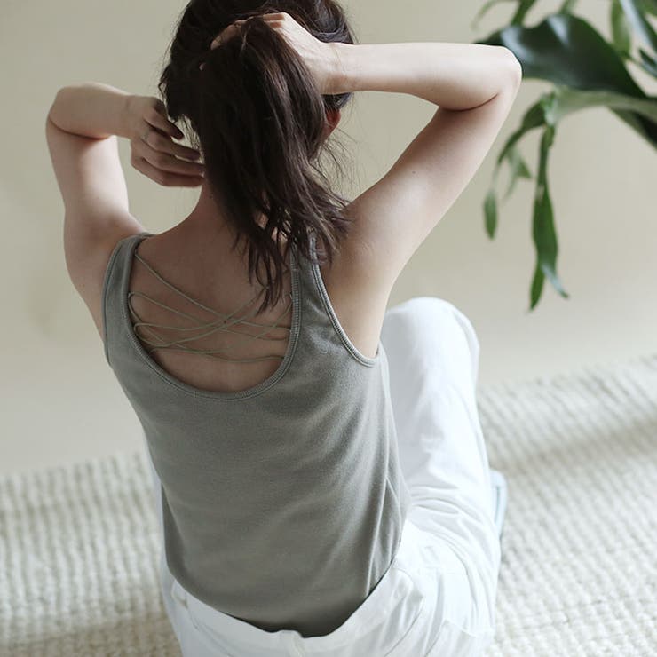 レースアップ タンクトップ トップス 品番 qw Noahl ノアル のレディースファッション通販 Shoplist ショップリスト