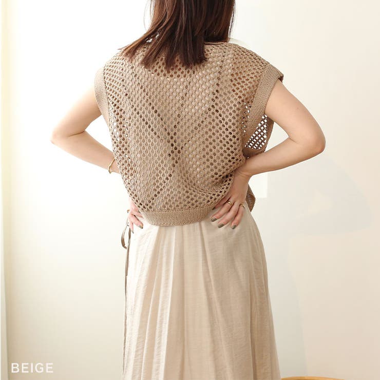 メッシュニットベスト【2023S/S NEW】