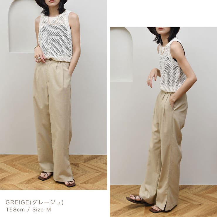 K8.0BASEBALL9 ベージュ リネン ワイドパンツ K8.0BASEBALL9 ベージュ リネン ワイドパンツ 希少 K8