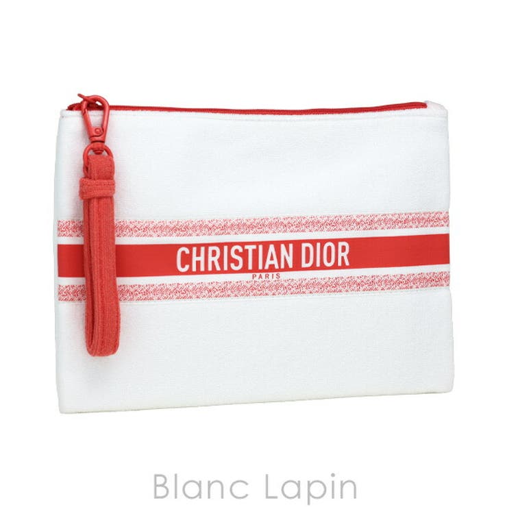 クリスチャンディオール フラットポーチ[品番：BLAE0025774]｜BLANC