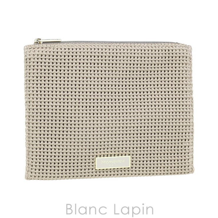 イヴサンローラン スモールコスメポーチフラット #ベージュ | BLANC LAPIN | 詳細画像1 