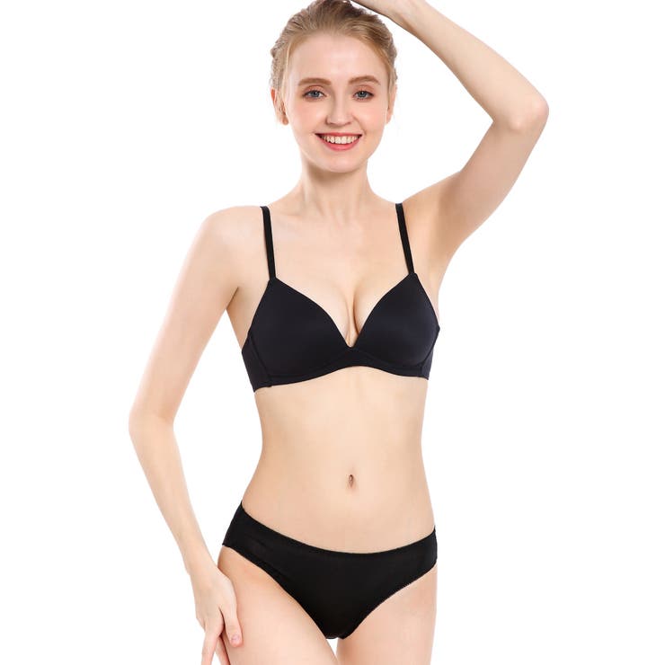 ブラック | ブラジャー ショーツ セット | Blue style