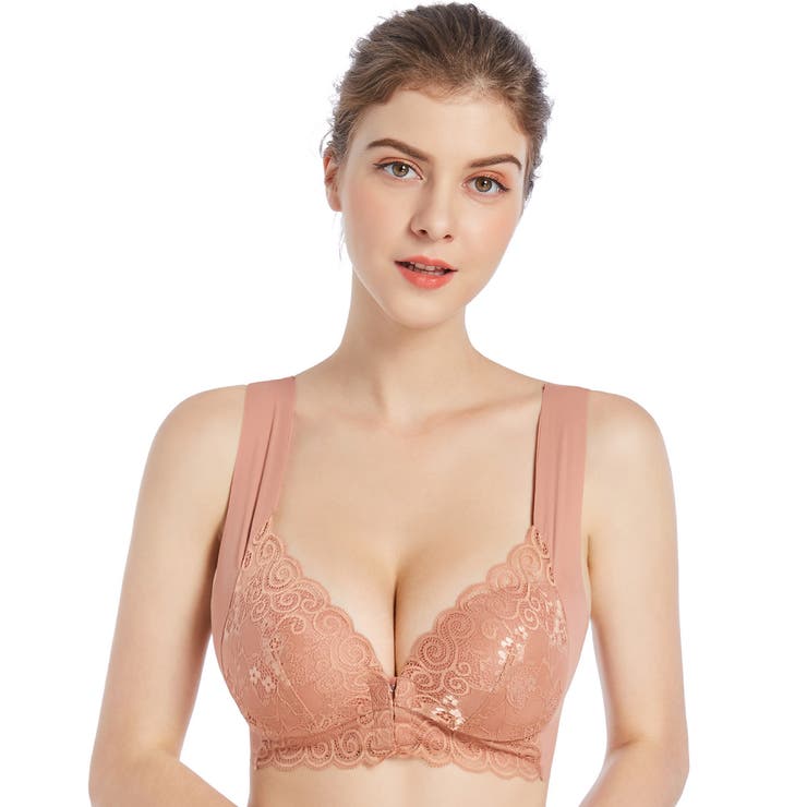 モカピンク | ブラジャー フロントホック 前ホック | Blue style