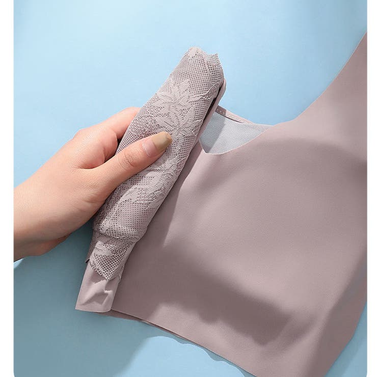 胸を小さく見せるブラ ノンワイヤー ナイトブラ | Blue style | 詳細画像16 