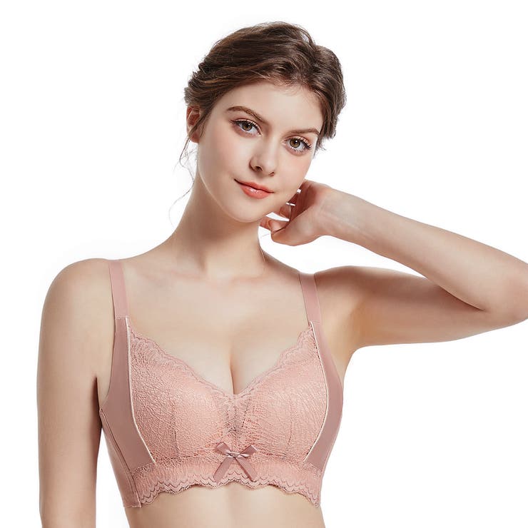 ピンク | ブラジャー 大きいサイズ 脇高 | Blue style