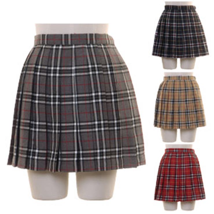 タータンチェック スクールスカート 制服[品番：BDLT0002030 