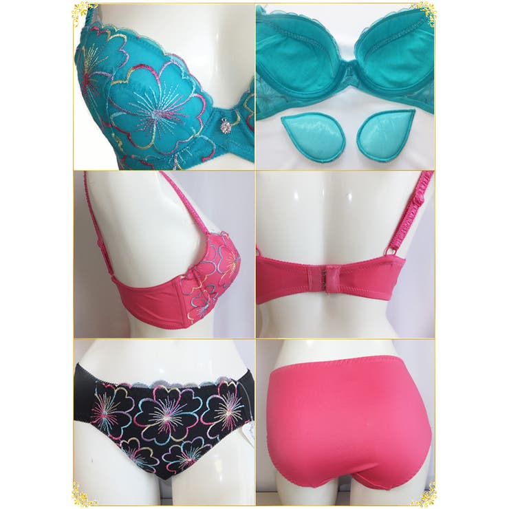 ペコポコ品　レナセールブラジャー　4本セット セクシー雑貨 レーシーオープンブラ＆センタークロス股割れ