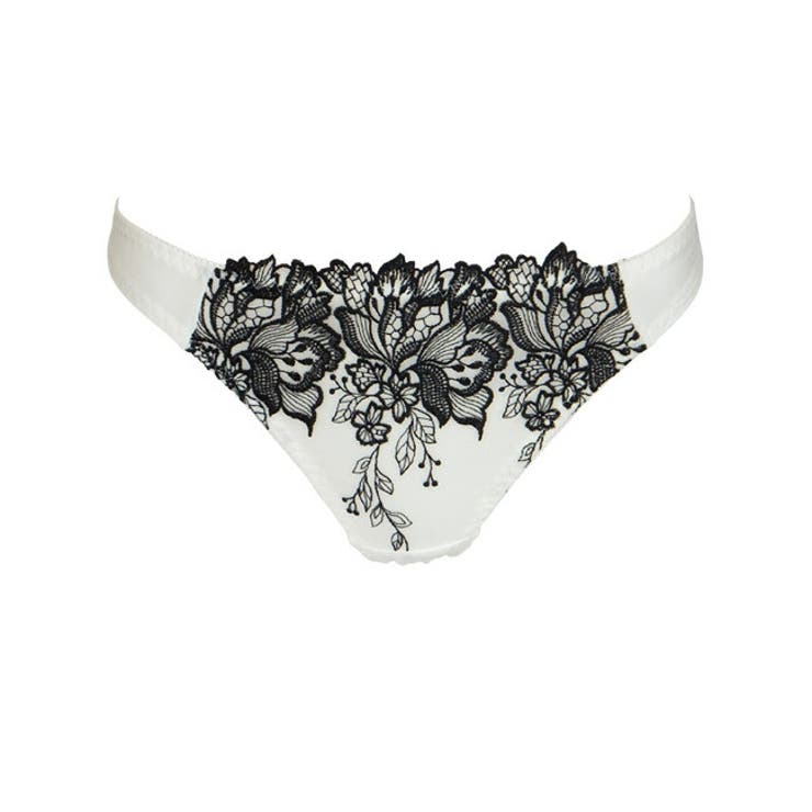オフホワイト | フルブルームローズレースTバックショーツ | 神戸発ランジェリーショップ bon-KOBE 