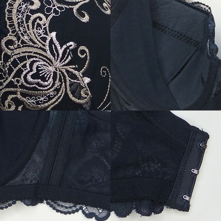大きいサイズのエレガントな花柄ストレッチレースとクラシカルテイストのチュールレー… | 神戸発ランジェリーショップ bon-KOBE  | 詳細画像6 