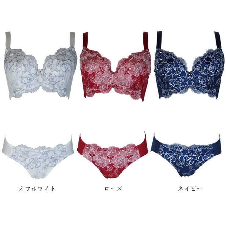 大きいサイズのブリリアントローズレースブラショーツセット | 神戸発ランジェリーショップ bon-KOBE  | 詳細画像11 