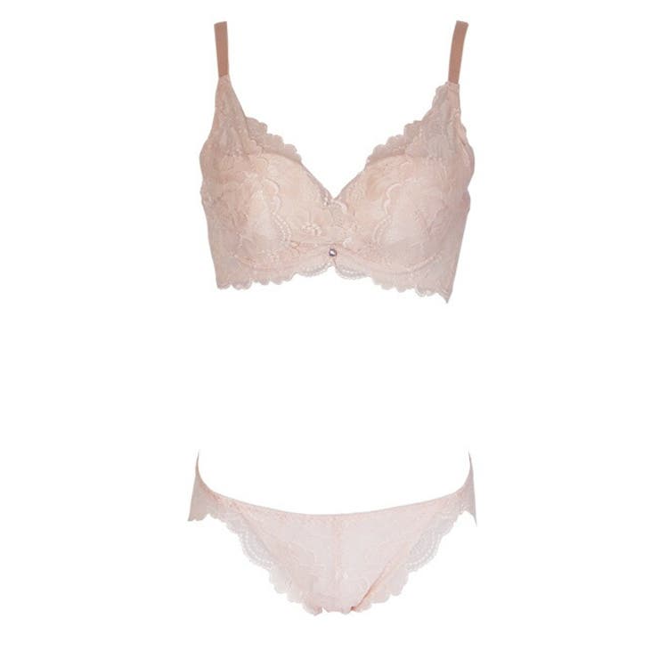 モノトーンレーシーカシュクールブラショーツセット | 神戸発ランジェリーショップ bon-KOBE  | 詳細画像3 