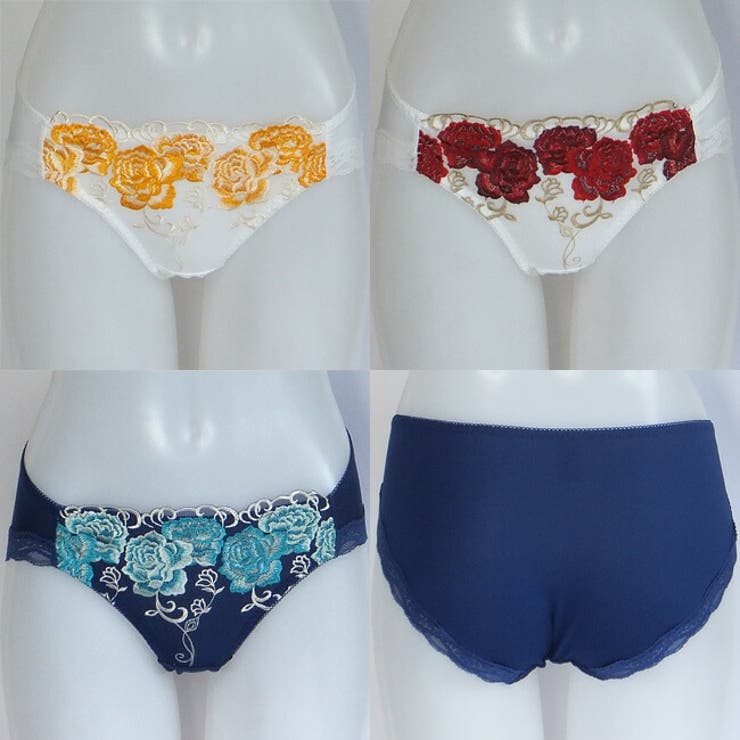 大きいサイズのエレガントな花柄ストレッチレースと大輪のバラ柄チュールレースのコラ… | 神戸発ランジェリーショップ bon-KOBE  | 詳細画像8 