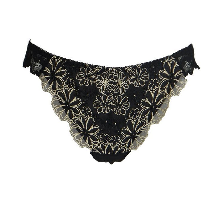 ブラック | カシュクール型Tバックショーツ | 神戸発ランジェリーショップ bon-KOBE 