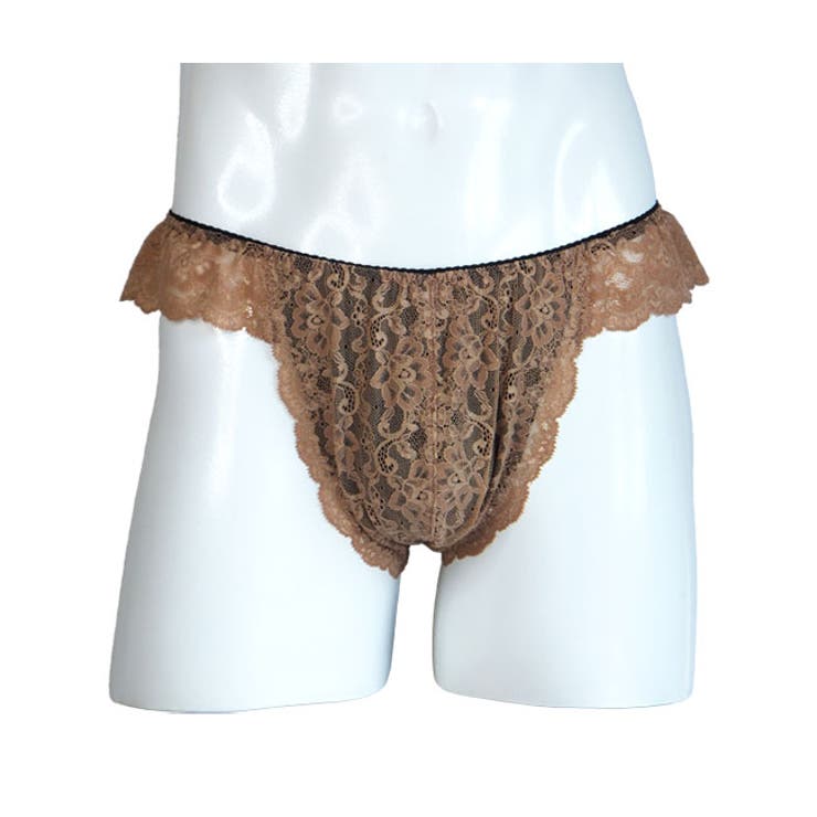 メンズTバックショーツ 総レース ソフトで肌触りが優しい花柄ストレッチレース | 神戸発ランジェリーショップ bon-KOBE  | 詳細画像5 