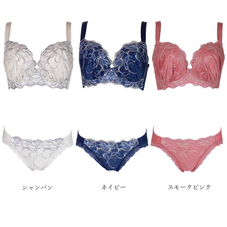 【SAKALA】花柄 ブラ&レギンスセットL 大きいサイズ ブラショーツセット 脇スッキリバストメイクブラ