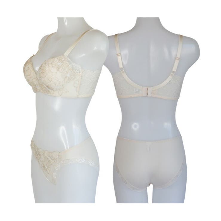 ブラショーセット 脇高ノンワイヤーブラ「とろRich」シリーズのチュールレース仕… | 神戸発ランジェリーショップ bon-KOBE  | 詳細画像5 