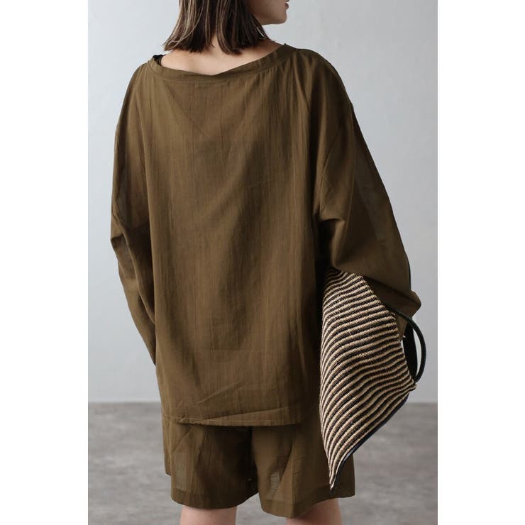 [SET]シアークルーネックプルオーバーブラウス×タックショーツ 11 0040… | BONJOUR SAGAN | 詳細画像7 