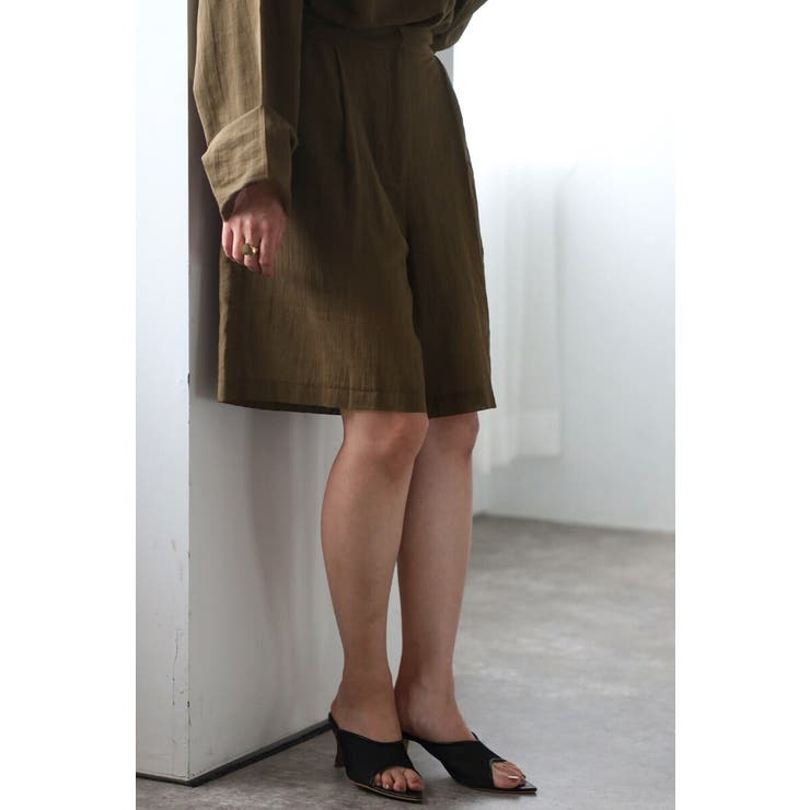 [SET]シアークルーネックプルオーバーブラウス×タックショーツ 11 0040… | BONJOUR SAGAN | 詳細画像8 