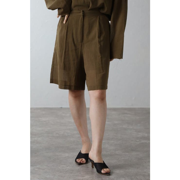 [SET]シアークルーネックプルオーバーブラウス×タックショーツ 11 0040… | BONJOUR SAGAN | 詳細画像9 