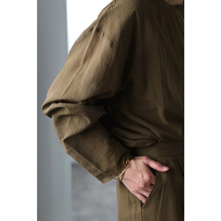 [SET]シアークルーネックプルオーバーブラウス×タックショーツ 11 0040… | BONJOUR SAGAN | 詳細画像17 