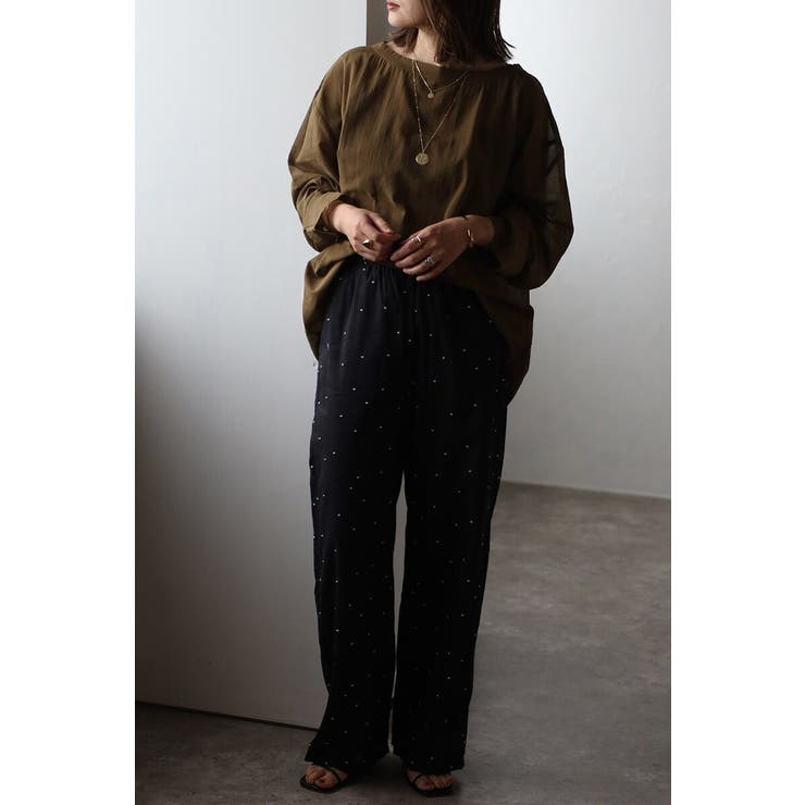 [SET]シアークルーネックプルオーバーブラウス×タックショーツ 11 0040… | BONJOUR SAGAN | 詳細画像21 