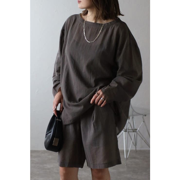 [SET]シアークルーネックプルオーバーブラウス×タックショーツ 11 0040… | BONJOUR SAGAN | 詳細画像22 