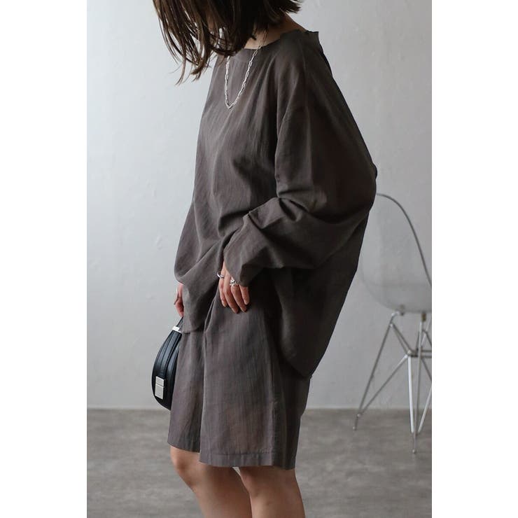 [SET]シアークルーネックプルオーバーブラウス×タックショーツ 11 0040… | BONJOUR SAGAN | 詳細画像24 