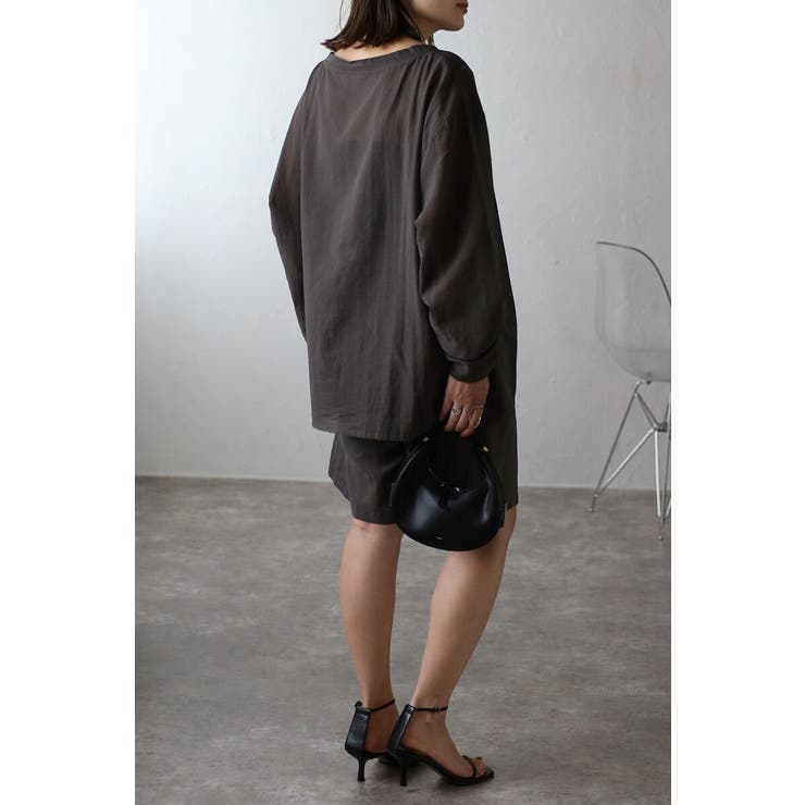 [SET]シアークルーネックプルオーバーブラウス×タックショーツ 11 0040… | BONJOUR SAGAN | 詳細画像25 