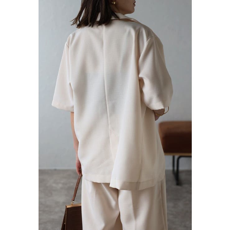 [SET]サマーツイードハーフスリーブジャケット×タックワイドパンツ 11 00… | BONJOUR SAGAN | 詳細画像7 