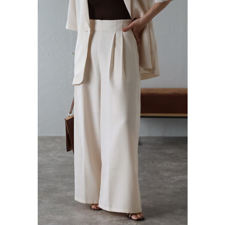 [SET]サマーツイードハーフスリーブジャケット×タックワイドパンツ 11 00… | BONJOUR SAGAN | 詳細画像8 