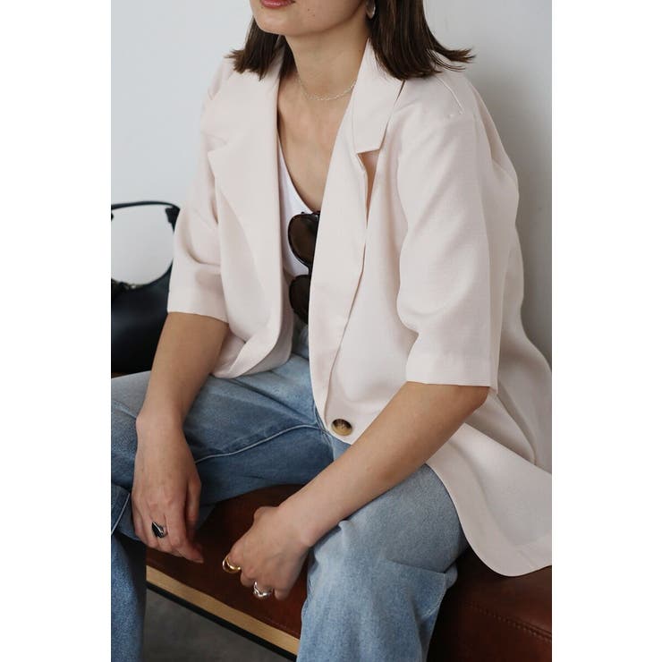 [SET]サマーツイードハーフスリーブジャケット×タックワイドパンツ 11 00… | BONJOUR SAGAN | 詳細画像11 