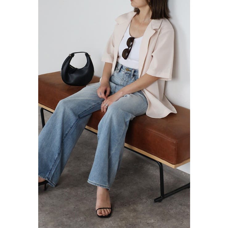 [SET]サマーツイードハーフスリーブジャケット×タックワイドパンツ 11 00… | BONJOUR SAGAN | 詳細画像12 