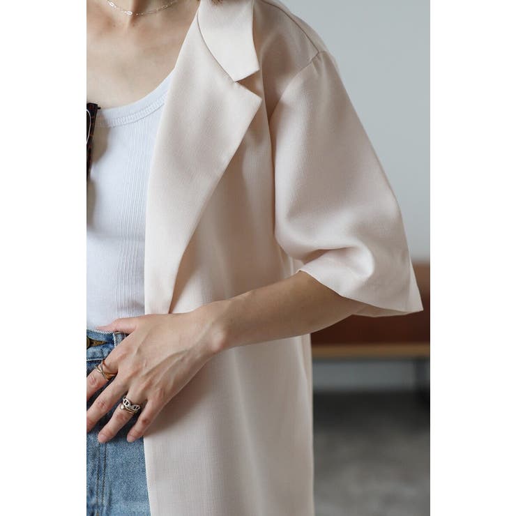 [SET]サマーツイードハーフスリーブジャケット×タックワイドパンツ 11 00… | BONJOUR SAGAN | 詳細画像14 