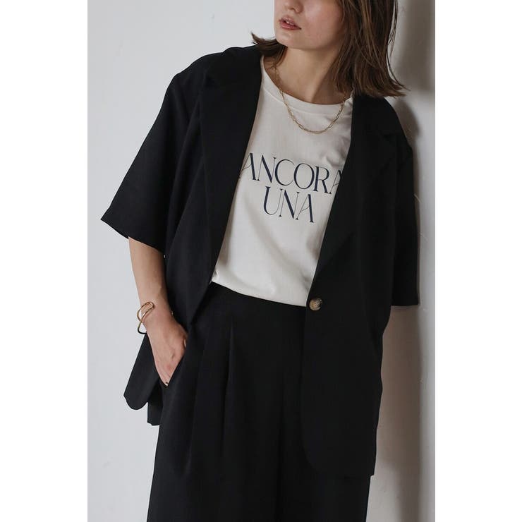 [SET]サマーツイードハーフスリーブジャケット×タックワイドパンツ 11 00… | BONJOUR SAGAN | 詳細画像20 