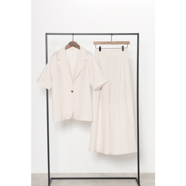 [SET]サマーツイードハーフスリーブジャケット×タックワイドパンツ 11 00… | BONJOUR SAGAN | 詳細画像25 