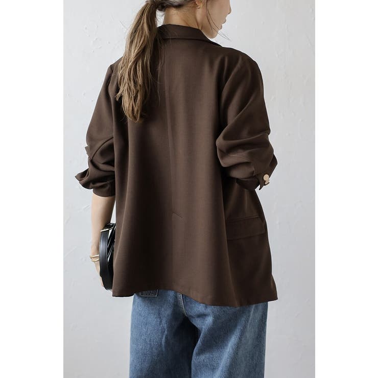 ゴールド釦テーラードジャケット×バックスリットIラインスカート 11 004369 | BONJOUR SAGAN | 詳細画像24 