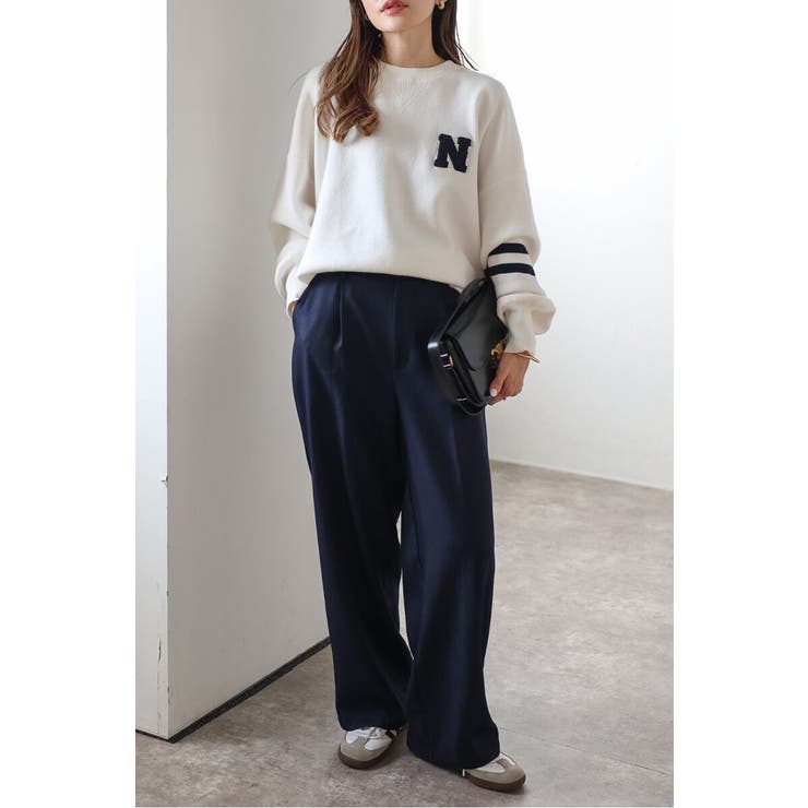 [SET]ライトツイードベルト付シャツ×タックワイドパンツ | BONJOUR SAGAN | 詳細画像21 