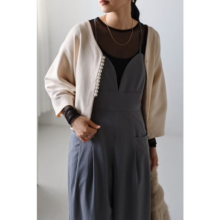 カーディガン パール ボタン | BONJOUR SAGAN | 詳細画像6 