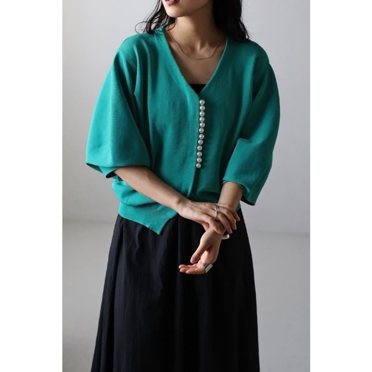 カーディガン パール ボタン | BONJOUR SAGAN | 詳細画像11 