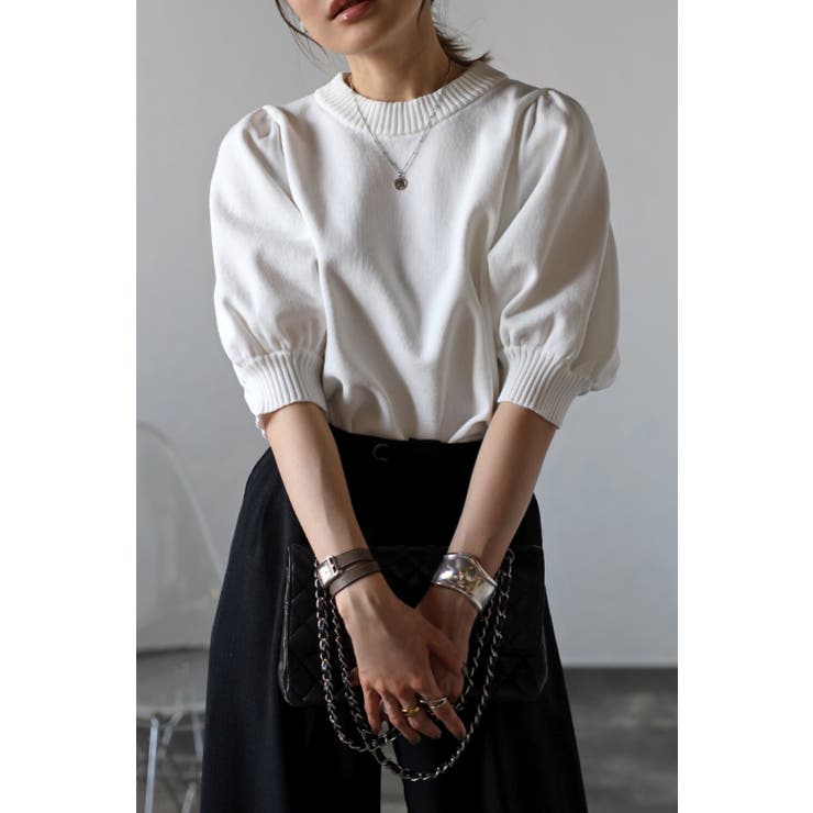 パフスリーブニットトップス | BONJOUR SAGAN | 詳細画像7 