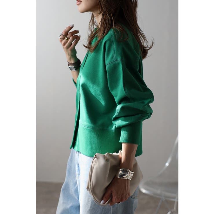 アップサイクルキーネックスナップカーディガン | BONJOUR SAGAN | 詳細画像27 