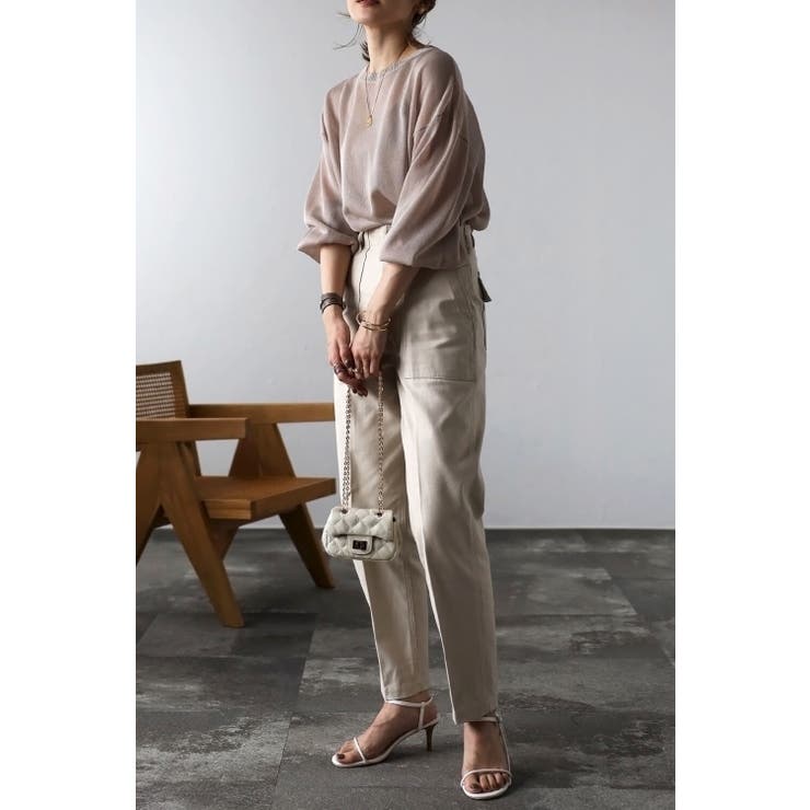 ボリュームスリーブシアーニット 77-002463 | BONJOUR SAGAN | 詳細画像4 