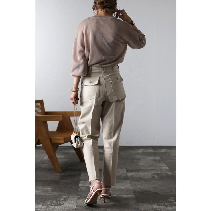 ボリュームスリーブシアーニット 77-002463 | BONJOUR SAGAN | 詳細画像6 