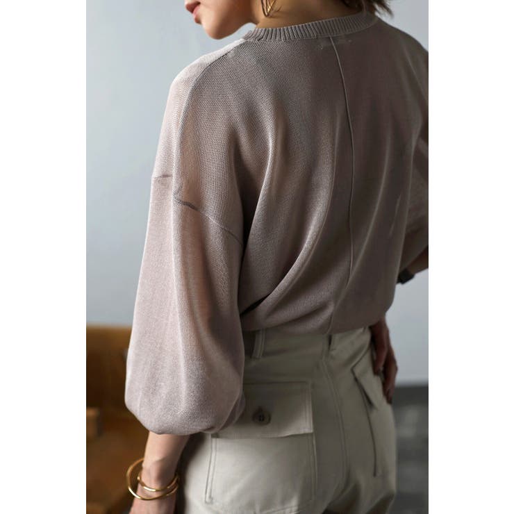 ボリュームスリーブシアーニット 77-002463 | BONJOUR SAGAN | 詳細画像8 