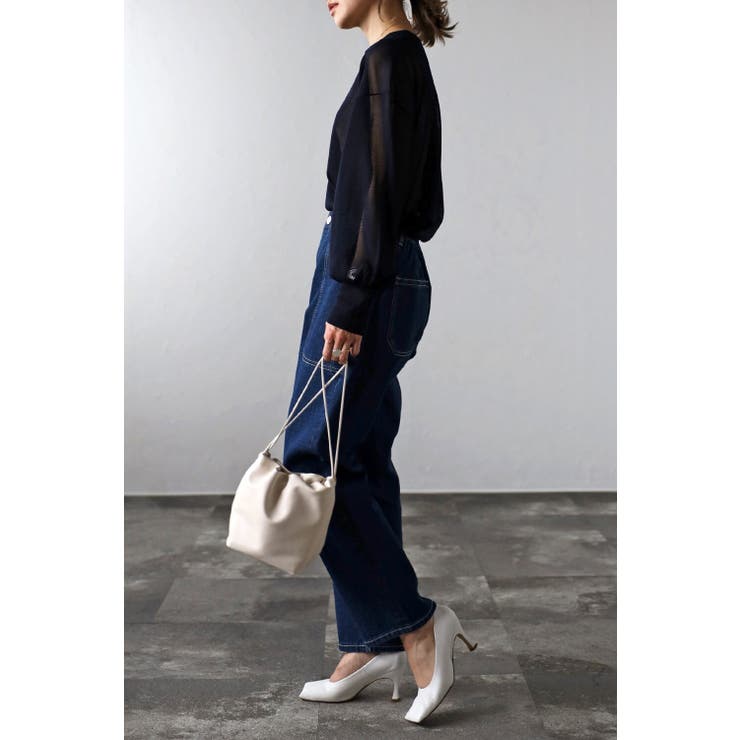 ボリュームスリーブシアーニット 77-002463 | BONJOUR SAGAN | 詳細画像12 