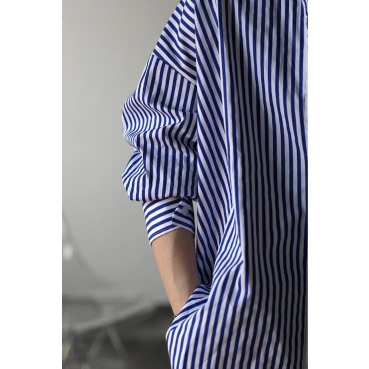 コットンストライプポケットシャツ 77-002474 | BONJOUR SAGAN | 詳細画像17 