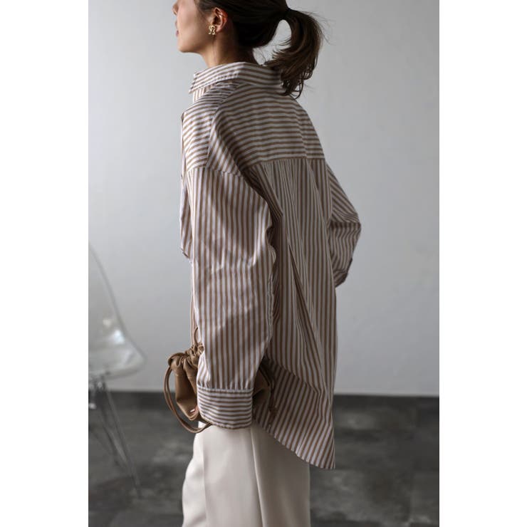 コットンストライプポケットシャツ 77-002474 | BONJOUR SAGAN | 詳細画像24 