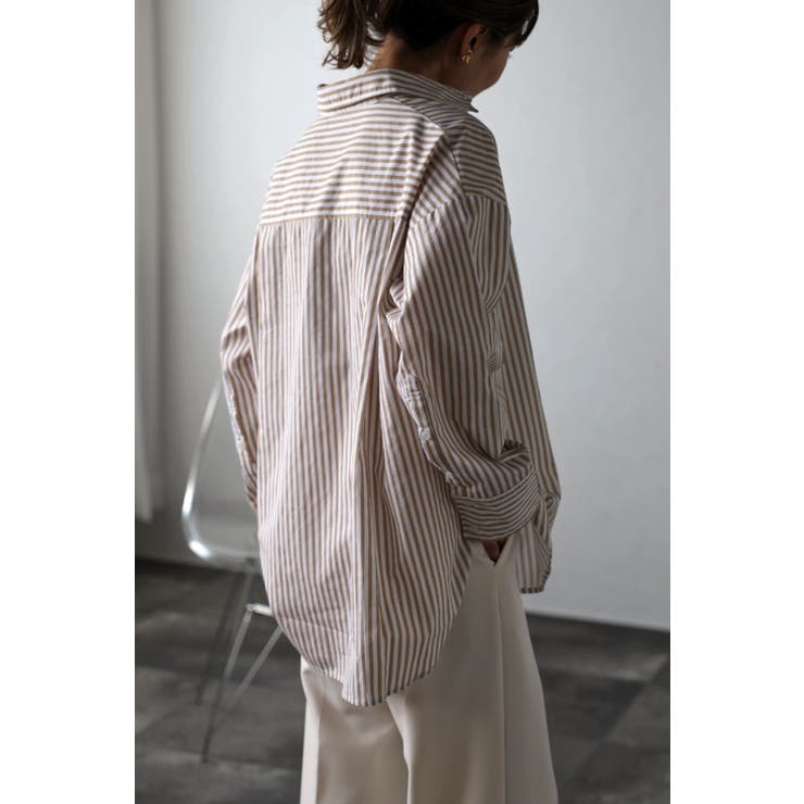 コットンストライプポケットシャツ 77-002474 | BONJOUR SAGAN | 詳細画像26 