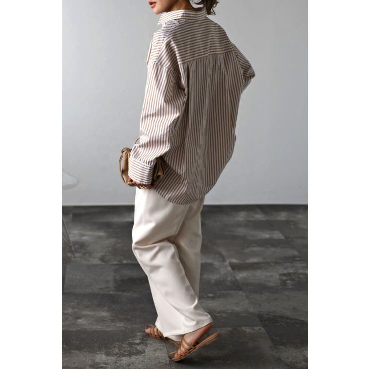 コットンストライプポケットシャツ 77-002474 | BONJOUR SAGAN | 詳細画像27 