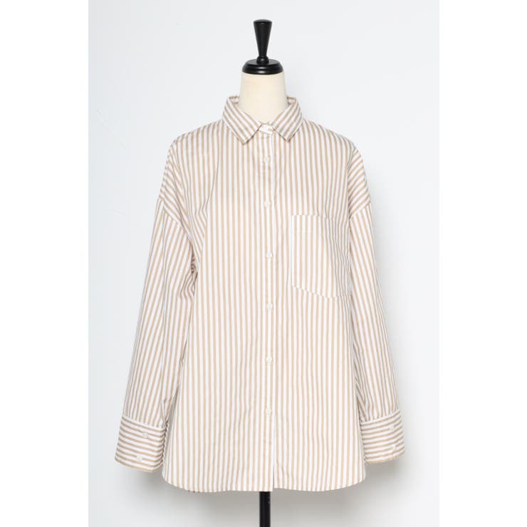 コットンストライプポケットシャツ 77-002474 | BONJOUR SAGAN | 詳細画像31 